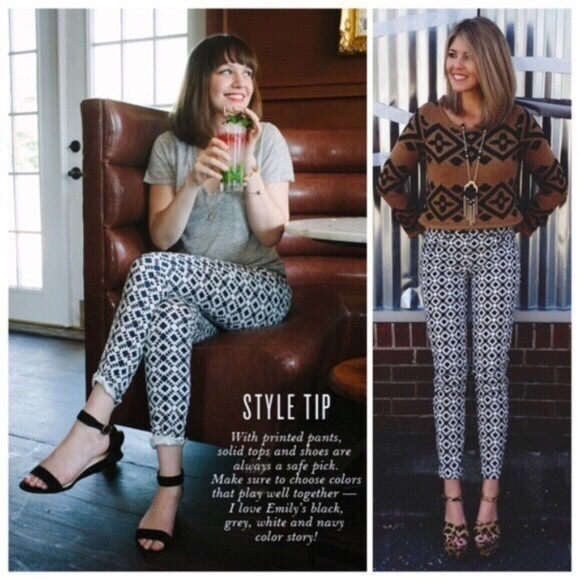 SALE‼️ J. CREW Jeans Geometric Print Toothpick Skinny Black White Ankle Crop 25 - Picture 6 of 8